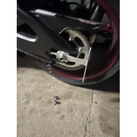 EACCESSORIES EA Flat License Plate Relocation Holder Bracket for Suzuki GSXR 600 1992-2025 - Rear Axle Tag Mount - Lightweight, Highly Durable, Rustproof (1-inch Hole)