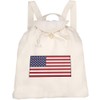 'American Flag' Canvas Rucksack/Backpack (RK00010654)