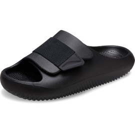 Crocs Unisex Mellow Luxe Recovery Slide Black Men's 6, Women's 8 Medium