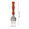 Ice Chipper 304 Stainless Steel Ice Crusher with Wooden Handle