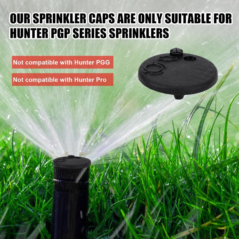 10pcs Sprinkler Rubber Head Caps Compatible with Hunter PGP Rotor,