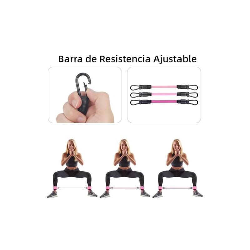 Ligas de Resistencia para Ejercicio, 11Pcs Juego de Bandas de