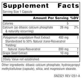 Source Naturals, Resveratrol 200 mg - 120 Vegan Tablets | For Heart And Healthy Aging
