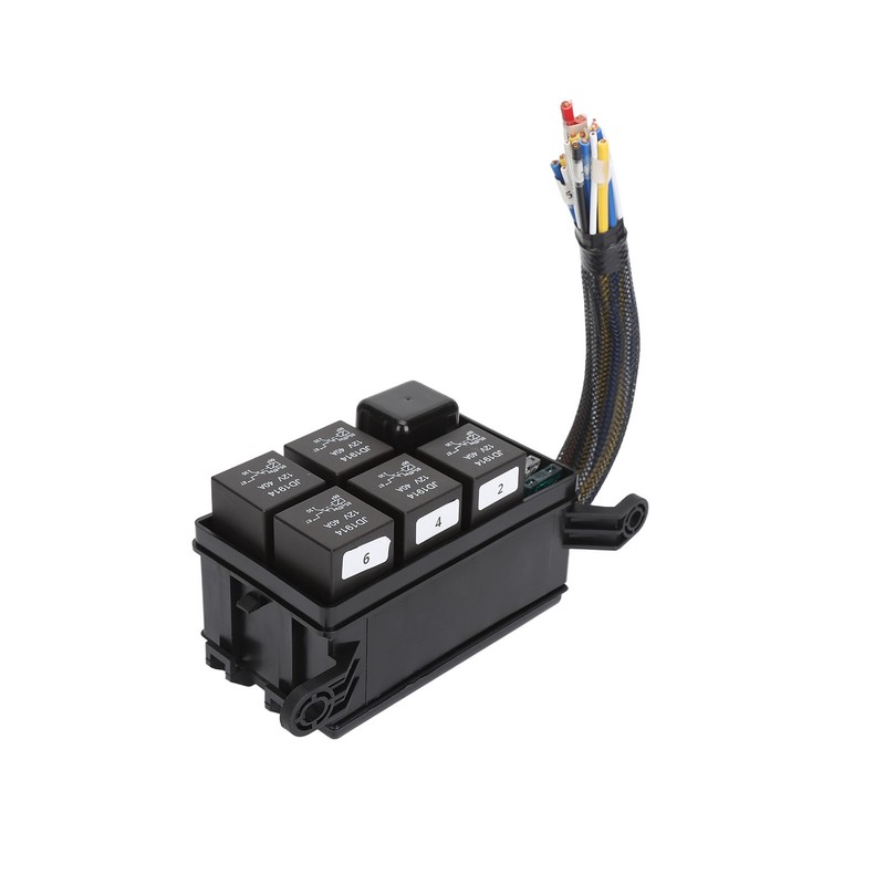 12V Fuse and Relay Box Kit 6Pcs 4 Pin Relays