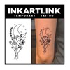 INKARTLINK Cell Colored Tattoo Stickers, Set of 2, Waterproof, Fashionable,