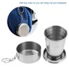 Aramox Collapsible Cup, Portable Outdoor Stainless Steel Collapsible Folding Cup