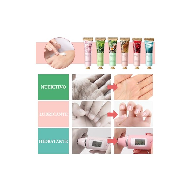 12PCSCrema para Manos, Crema de Manos Hidratante，Set de Crema, Colección