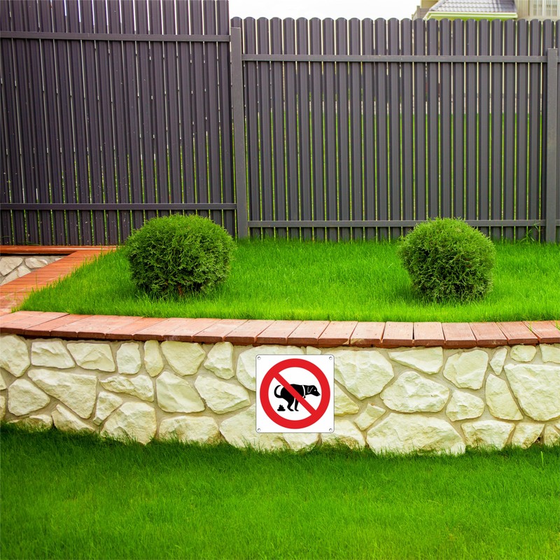 pubblimania 3 prohibition signs for dogs and animals, aluminium sign
