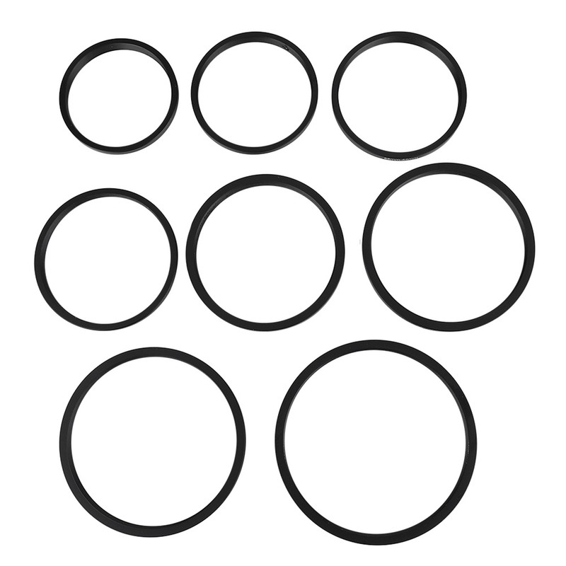 8 PCS Metal Step Up Rings Universal Lens Filter Adapter