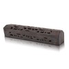 Wooden Incense Holder Cone Burner Coffin with Storage Compartment Organic