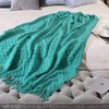 CREVENT Boho Crochet Throw Blanket for Couch Sofa Chair Bed