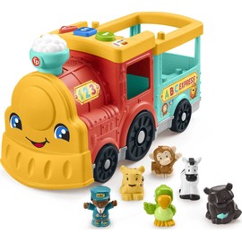 Fisher-Price Little People Toddler Learning Toy Big ABC Animal Train with Smart Stages & 6 Figures for Pretend Play Kids Ages 1+ Years​