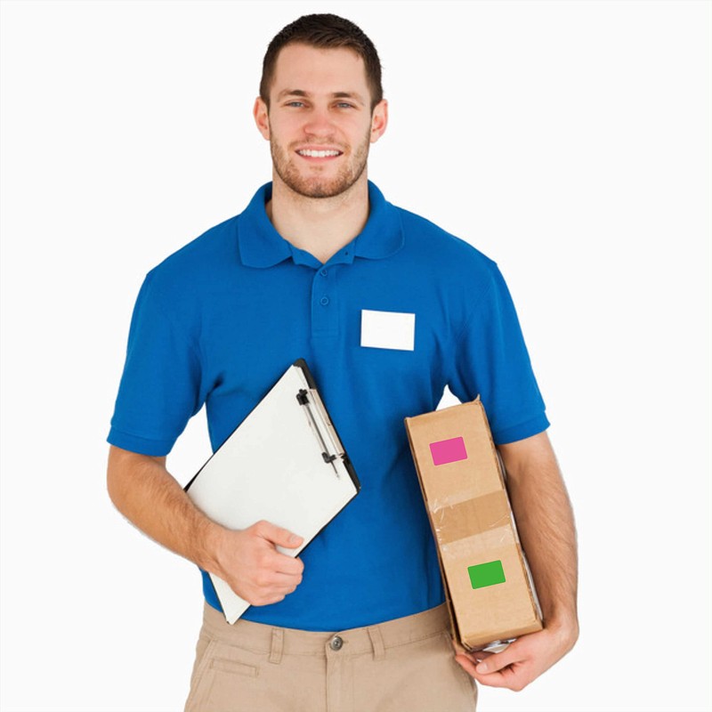 PARLAIM Rectangle Color Coding Labels, 3/4"x1/2" Rectangular, 7 Multi Bright