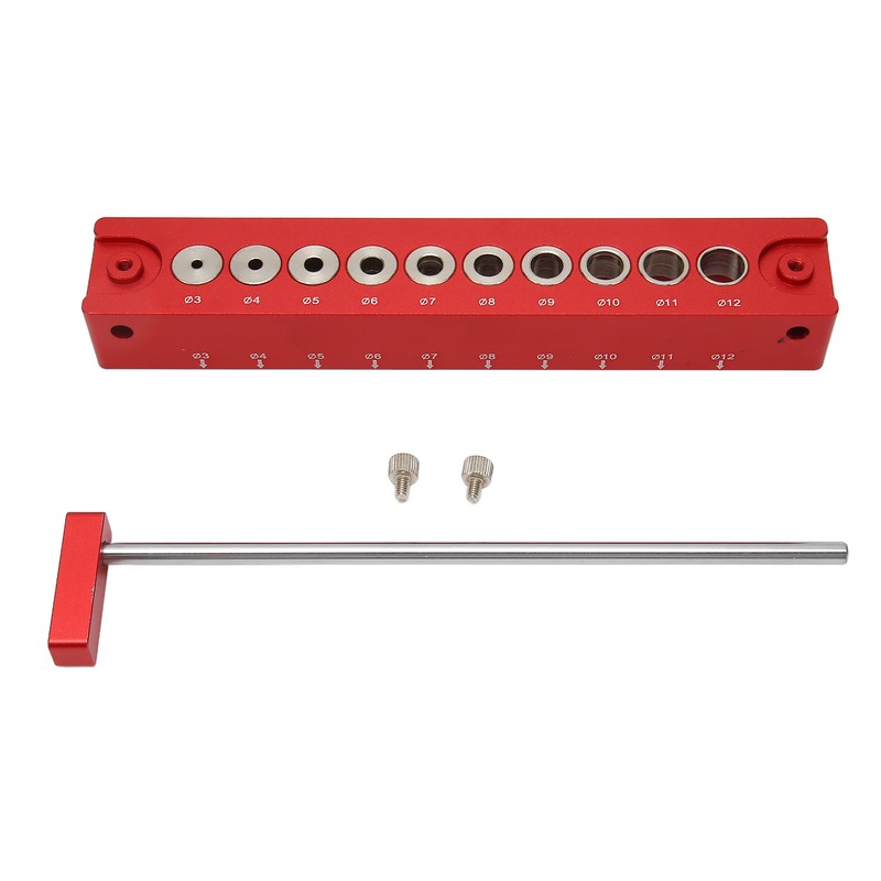 Hole Jig Wood Dowel Punch Locator 10 in 1 45°