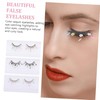 Mikinona Fashionable 3 Sets False Lashes Sequins Natural Curl Enhance