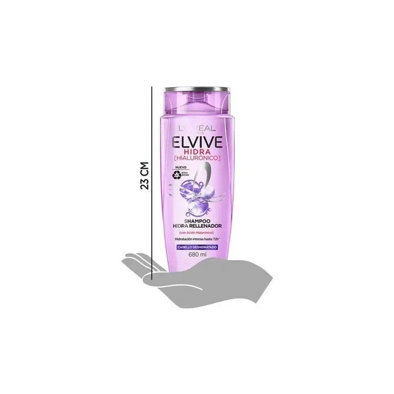 Shampoo Loréal Paris Elvive Hidra Hialurónico 680ml