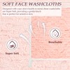 PHOGARY Flannel Face Cloth Pack 6, Reusable Microfibre Face Cloth,