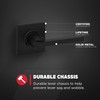 Kwikset Casey Interior Passage Door Handle Lever Matte Black Non-Locking