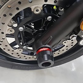 Compatible with RS660 RS457 RSV4 Factory 2009-2023 2024 2025 TUONO 660 Factory TUONO 457 Motorcycle Front Rear Wheel Axle Fork Crash Protector RS 660 457 RS V4 (Black)