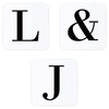 Alphabet Initial Letter Wooden Drinks Coaster Mat Gift
