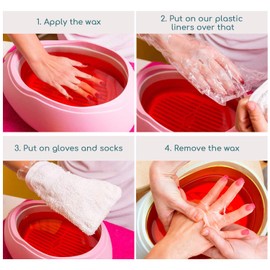 200 bolsas de plástico de parafina para la mano, Segbeauty, más grandes y más gruesas, forro de mano de cera de parafina, Therabath Spa Mitt Guante Liners para máquina de cera de parafina y tratamiento de cera