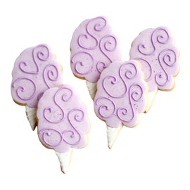 1 Dz. Cotton Candy Cookies! Sweet Bites of Summer! Birthday Themed, Bridal Shower Party Favors or Baby Gift!