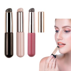 RICISUNG Lipstick Brush, 3 Pieces, Makeup Brush, Soft Lip Brush, Silica Gel, Multi-functional, Lipstick Lip Brush, Portable, Cosmetic Tool, For Travel, Business Trips, Beginners