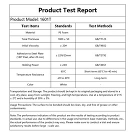 10 Rolls Double Sided Tape Heavy Duty White PE Foam Tape, 1 in X 16.5 Ft Mounting Tape Removable Strips Strong Weatherproof Adhesive Tape for Hanging Picture Poster, Carpets, Paint Wall No Damage