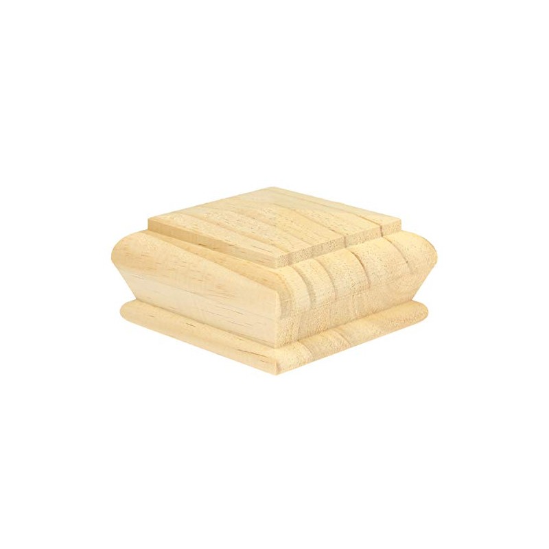 Pine Pyramid Newel Cap 90mm Full – Square Cap for