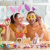 24 Pcs Easter Bunny Ears Headbands Glasses Set Easter Party