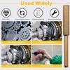AOKLIT 21 pcs Diamond Chainsaw Sharpener 1/8" Shank,Titanium Plated Burr