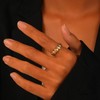 TACBSP Shell Starfish Ring for Women Opening Seashell Ring Adjustable