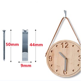 MINGZE 25 Pack Picture Hanger Hooks with Nails, Supports up to 30 lbs, Silver