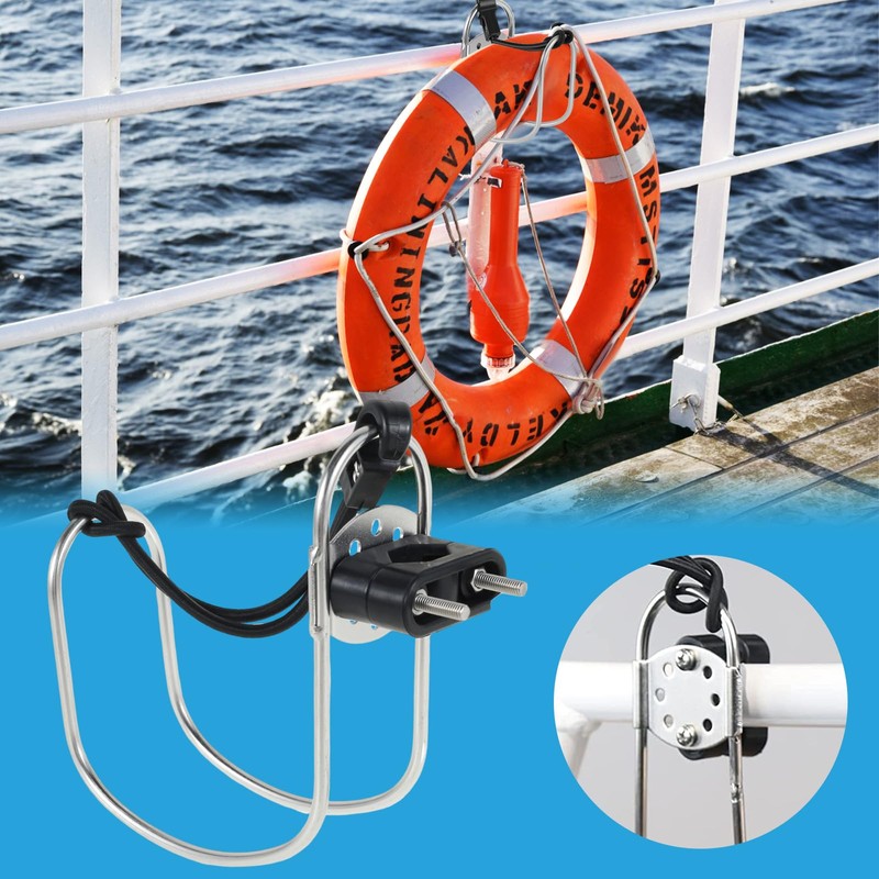 Horseshoe Lifebuoy Holder Kit 316 Stainless Steel Ship Lifebuoy Bracket
