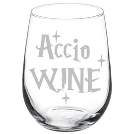 Wine Glass Goblet Accio Wine (17 oz Stemless)