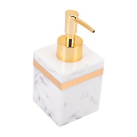 iplusmile Press Type Lotion Dispenser Refillable Sub Bottle for Bathroom Shampoo Wash Lightweight Portable Pump Holder for Home Travel Hotel Use