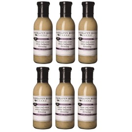 Terrapin Ridge Farms Sweet Red Onion White Balsamic Dressing – Creamy Gourmet 12 Fl Oz Bottle (Pack of 6)