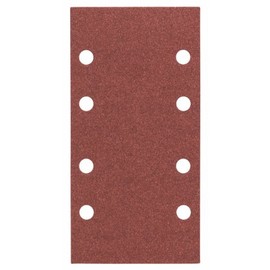 Bosch 2608605310 Sander Sheet for Wood, Velcro Type, 8 Hole, 93mm x 185mm, P60/120/180 Grit, Blue, Pack of 10