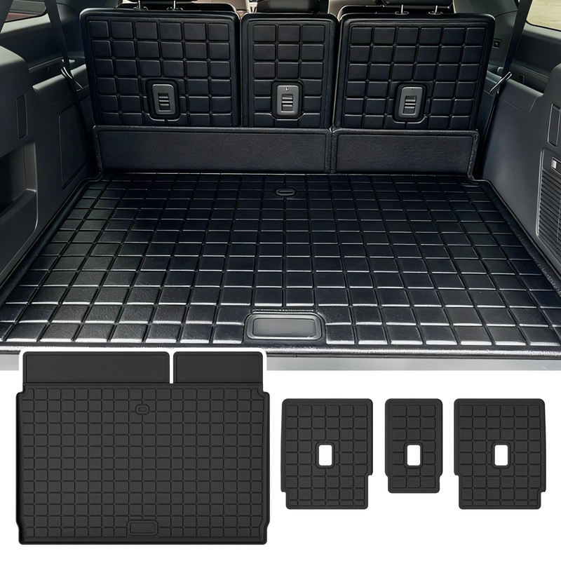 Cargo Mat with Backrest Protection for 2025 Ford Expedition MAX,