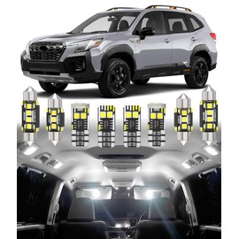 BMT xms Car Interior LED Light Replacement for Subaru Forester 2019-2024,6000K Super Bright Interior Light Bulbs Package, 6pcs