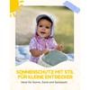 Mikk-line Baby Sun Hat with Neck Protection SPF 30 Lightweight