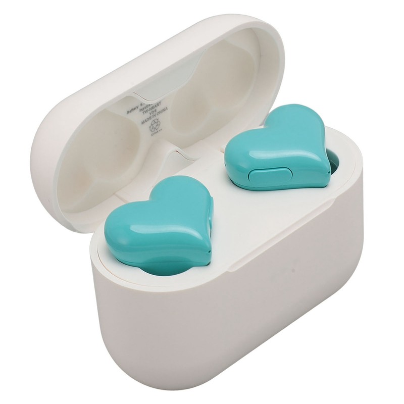 Heart Shaped Wireless Earbuds HIFI Stereo Sound Waterproof Bluetooth 5.3