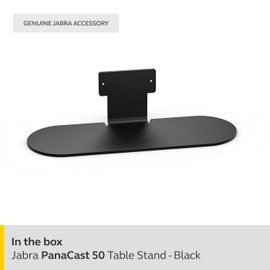 Jabra PanaCast 50 Table Stand – Allows Jabra PanaCast 50 to be Used as a Free-Standing Unit, Ideal for Travelling and for Use in Multiple Locations, Compact Design, Black