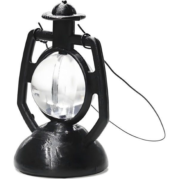 2Pcs 1/12 Miniature Lantern for Craft Mini Kerosene Hurricane Lamp