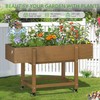 LUE BONA Raised Garden Bed with Wheels, 48 * 16.7
