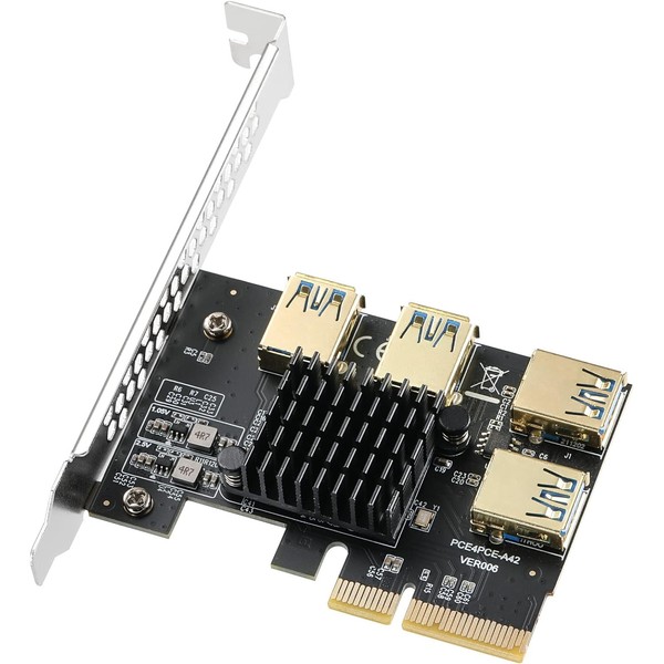 YBBOTT PCI-E 4X to External 4 PCI-E USB 3.0 Converter