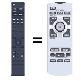 PZL New Replacement Remote Control for 2011 2012 2013 2014 Toyota Sienna Rear Entertainment Remote 86170-45070