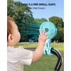 KIDEE Baby Stroller Fan, Mini Portable Fan Battery Operated, LED