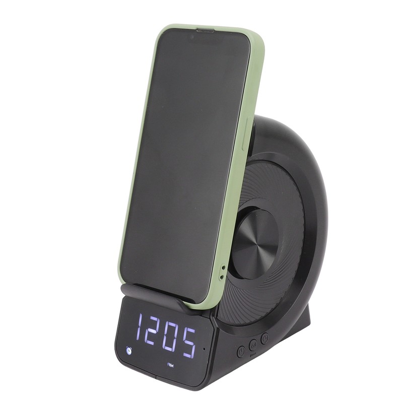 3 in 1 Bluetooth Speaker PC ABS Alarm Clock with
