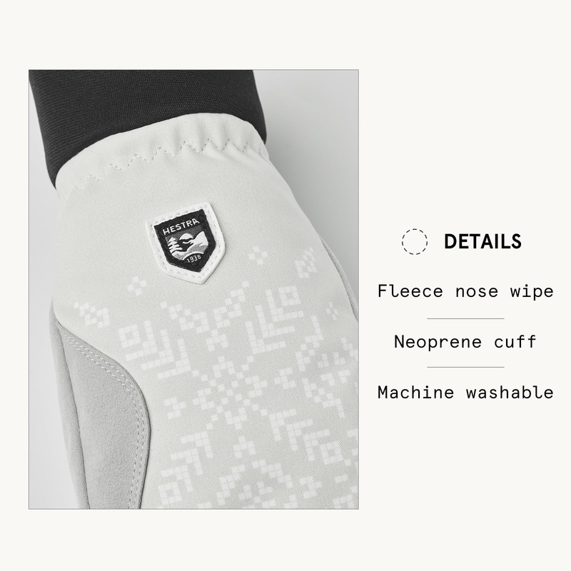 Hestra Women´s XC Primaloft Mitt - Sand Print - 6